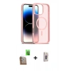 MARSİLYAN™- iPhone 16 Pro Max Kılıf Siluet Minimal Prime - Siyah Bilvis 3D Cam Ekran Koruyucu + Raze Metal Kamera Lens - CLTM