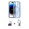 MARSİLYAN™- iPhone 16 Pro Max Kılıf Siluet Minimal Prime - Siyah Bilvis 3X AR Hayalet Cam Ekran Koruyucu + Bilvis Titan Kamera Lens - SH