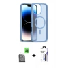 MARSİLYAN™- iPhone 16 Pro Max Kılıf Siluet Minimal Prime - Siyah Bilvis 3X AR Hayalet Cam Ekran Koruyucu + Raze Metal Kamera Lens - SH