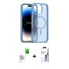 MARSİLYAN™- iPhone 16 Pro Max Kılıf Siluet Minimal Prime - Siyah Bilvis 3X AR HD Cam Ekran Koruyucu + Raze Metal Kamera Lens - BZ