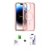 MARSİLYAN™- iPhone 16 Pro Max Kılıf Siluet Minimal Prime - Siyah Bilvis 3X AR HD Cam Ekran Koruyucu + Raze Metal Kamera Lens - BZ