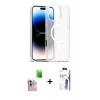 MARSİLYAN™- iPhone 16 Pro Max Kılıf Siluet Minimal Prime - Siyah Bilvis 3X AR HD Cam Ekran Koruyucu + Raze Metal Kamera Lens - NLGY