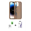 MARSİLYAN™- iPhone 16 Pro Max Kılıf Siluet Minimal Prime - Siyah Bilvis 3X AR HD Cam Ekran Koruyucu + Raze Metal Kamera Lens - BZ