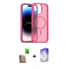 MARSİLYAN™- iPhone 16 Pro Max Kılıf Siluet Minimal Prime - Siyah Bilvis 5in1 3D Magic Cam Ekran Koruyucu + Raze Metal Kamera Lens - CLTM