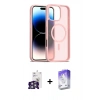 MARSİLYAN™- iPhone 16 Pro Max Kılıf Siluet Minimal Prime - Siyah Bilvis 5in1 3D Magic Cam Ekran Koruyucu + Bilvis Titan Kamera Lens - GS