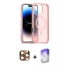 MARSİLYAN™- iPhone 16 Pro Max Kılıf Siluet Minimal Prime - Siyah Bilvis 5in1 3D Magic Cam Ekran Koruyucu + Çöl Titanyum Pers Alüminyum Kamera Lens