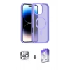 MARSİLYAN™- iPhone 16 Pro Max Kılıf Siluet Minimal Prime - Siyah Bilvis 5in1 3D Magic Cam Ekran Koruyucu + Pers Alüminyum Kamera Lens - GI