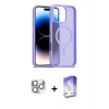 MARSİLYAN™- iPhone 16 Pro Max Kılıf Siluet Minimal Prime - Siyah Bilvis 5in1 3D Magic Cam Ekran Koruyucu + Pers Alüminyum Kamera Lens - GS