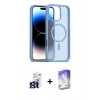 MARSİLYAN™- iPhone 16 Pro Max Kılıf Siluet Minimal Prime - Siyah Bilvis 5in1 3D Magic Cam Ekran Koruyucu + Bilvis Titan Kamera Lens - TMGI