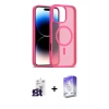 MARSİLYAN™- iPhone 16 Pro Max Kılıf Siluet Minimal Prime - Siyah Bilvis 5in1 3D Magic Cam Ekran Koruyucu + Bilvis Titan Kamera Lens - TMGI