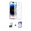 MARSİLYAN™- iPhone 16 Pro Max Kılıf Siluet Minimal Prime - Siyah Bilvis 5in1 3D Magic Cam Ekran Koruyucu + Bilvis Titan Kamera Lens - TMGI