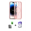 MARSİLYAN™- iPhone 16 Pro Max Kılıf Siluet Minimal Prime - Siyah Bilvis 5in1 3D Magic Cam Ekran Koruyucu + Siyah Raze Metal Kamera Lens