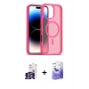 MARSİLYAN™- iPhone 16 Pro Max Kılıf Siluet Minimal Prime - Siyah Bilvis 5in1 5D Magic Hayalet Cam Ekran Koruyucu + Bilvis Titan Kamera Lens - GS