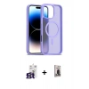 MARSİLYAN™- iPhone 16 Pro Max Kılıf Siluet Minimal Prime - Siyah Bilvis Hayalet Cam Ekran Koruyucu + Bilvis Titan Kamera Lens - TMGI