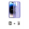 MARSİLYAN™- iPhone 16 Pro Max Kılıf Siluet Minimal Prime - Siyah Bilvis Hayalet Cam Ekran Koruyucu + PVD Metal Kamera Lens - GD