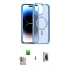 MARSİLYAN™- iPhone 16 Pro Max Kılıf Siluet Minimal Prime - Siyah Bilvis Hayalet Cam Ekran Koruyucu + Raze Metal Kamera Lens - NLGY