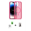 MARSİLYAN™- iPhone 16 Pro Max Kılıf Siluet Minimal Prime - Siyah Bilvis Hayalet Cam Ekran Koruyucu + Raze Metal Kamera Lens - BZ