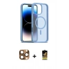 MARSİLYAN™- iPhone 16 Pro Max Kılıf Siluet Minimal Prime - Siyah Buffer Cam Ekran Koruyucu + Pers Alüminyum Kamera Lens - CLTM