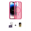 MARSİLYAN™- iPhone 16 Pro Max Kılıf Siluet Minimal Prime - Siyah Buffer Cam Ekran Koruyucu + Gümüş Bilvis Titan Kamera Lens