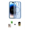 MARSİLYAN™- iPhone 16 Pro Max Kılıf Siluet Minimal Prime - Siyah Buffer Cam Ekran Koruyucu + Raze Metal Kamera Lens - NLGY