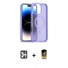 MARSİLYAN™- iPhone 16 Pro Max Kılıf Siluet Minimal Prime - Siyah Buffer Cam Ekran Koruyucu + PVD Metal Kamera Lens - GS