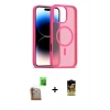 MARSİLYAN™- iPhone 16 Pro Max Kılıf Siluet Minimal Prime - Siyah Buffer Cam Ekran Koruyucu + Raze Metal Kamera Lens - CLTM