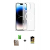 MARSİLYAN™- iPhone 16 Pro Max Kılıf Siluet Minimal Prime - Siyah Buffer Cam Ekran Koruyucu + Raze Metal Kamera Lens - CLTM