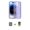 MARSİLYAN™- iPhone 16 Pro Max Kılıf Siluet Minimal Prime - Siyah Buffer Cam Ekran Koruyucu + Siyah PVD Metal Kamera Lens