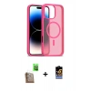 MARSİLYAN™- iPhone 16 Pro Max Kılıf Siluet Minimal Prime - Siyah Buffer Hayalet Cam Ekran Koruyucu + Çöl Titanyum Raze Metal Kamera Lens