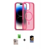 MARSİLYAN™- iPhone 16 Pro Max Kılıf Siluet Minimal Prime - Siyah Buffer Hayalet Cam Ekran Koruyucu + Raze Metal Kamera Lens - NLGY