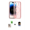MARSİLYAN™- iPhone 16 Pro Max Kılıf Siluet Minimal Prime - Siyah Buffer Hayalet Cam Ekran Koruyucu + Raze Metal Kamera Lens - NLGY