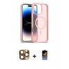 MARSİLYAN™- iPhone 16 Pro Max Kılıf Siluet Minimal Prime - Siyah Buffer Hayalet Cam Ekran Koruyucu + Pers Alüminyum Kamera Lens - CLTM