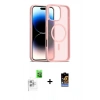 MARSİLYAN™- iPhone 16 Pro Max Kılıf Siluet Minimal Prime - Siyah Buffer Hayalet Cam Ekran Koruyucu + Raze Metal Kamera Lens - BZ