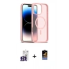 MARSİLYAN™- iPhone 16 Pro Max Kılıf Siluet Minimal Prime - Siyah Buffer Hayalet Cam Ekran Koruyucu + Titanyum Gri Bilvis Titan Kamera Lens