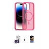 MARSİLYAN™- iPhone 16 Pro Max Kılıf Siluet Minimal Prime - Siyah Buffer Hayalet Cam Ekran Koruyucu + Titanyum Gri Bilvis Titan Kamera Lens