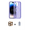 MARSİLYAN™- iPhone 16 Pro Max Kılıf Siluet Minimal Prime - Siyah Joko Magic 5D Cam + Çöl Titanyum Pers Alüminyum Kamera Lens