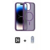 MARSİLYAN™- iPhone 16 Pro Max Kılıf Siluet Minimal Prime - Siyah Joko Magic 5D Cam + PVD Metal Kamera Lens - SH