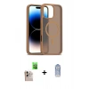 MARSİLYAN™- iPhone 16 Pro Max Kılıf Siluet Minimal Prime - Siyah Joko Magic 5D Cam + Raze Metal Kamera Lens - NLGY