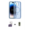 MARSİLYAN™- iPhone 16 Pro Max Kılıf Siluet Minimal Prime - Siyah Joko Magic 5D Hayalet Cam + Bilvis Titan Kamera Lens - GS