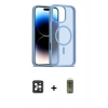 MARSİLYAN™- iPhone 16 Pro Max Kılıf Siluet Minimal Prime - Siyah Joko Magic 5D Hayalet Cam + PVD Metal Kamera Lens - SH