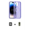 MARSİLYAN™- iPhone 16 Pro Max Kılıf Siluet Minimal Prime - Siyah Joko Magic 5D Hayalet Cam + PVD Metal Kamera Lens - SH