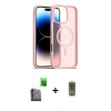 MARSİLYAN™- iPhone 16 Pro Max Kılıf Siluet Minimal Prime - Siyah Joko Magic 5D Hayalet Cam + Siyah Raze Metal Kamera Lens