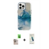 MARSİLYAN™- iPhone 16 Pro Max Kılıf Ufuk Doku Prime - Şeffaf Pasifik Cam Ekran Koruyucu + Raze Metal Kamera Lens - NLGY