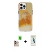 MARSİLYAN™- iPhone 16 Pro Max Kılıf Ufuk Doku Prime - Şeffaf Pasifik Cam Ekran Koruyucu + Raze Metal Kamera Lens - NLGY