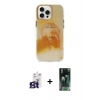 MARSİLYAN™- iPhone 16 Pro Max Kılıf Ufuk Doku Prime - Siyah 360 Mat Full Body Arka Koruyucu + Bilvis Titan Kamera Lens - TMGI