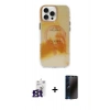 MARSİLYAN™- iPhone 16 Pro Max Kılıf Ufuk Doku Prime - Siyah 3D Antistatik Hayalet Cam Ekran Koruyucu + Bilvis Titan Kamera Lens - TMGI