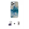MARSİLYAN™- iPhone 16 Pro Max Kılıf Ufuk Doku Prime - Siyah Bilvis 3D Cam Ekran Koruyucu + Bilvis Titan Kamera Lens - TMGI