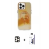 MARSİLYAN™- iPhone 16 Pro Max Kılıf Ufuk Doku Prime - Siyah Bilvis 3X AR Hayalet Cam Ekran Koruyucu + PVD Metal Kamera Lens - GD