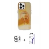 MARSİLYAN™- iPhone 16 Pro Max Kılıf Ufuk Doku Prime - Siyah Bilvis 3X AR HD Cam Ekran Koruyucu + Pers Alüminyum Kamera Lens - GS