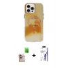 MARSİLYAN™- iPhone 16 Pro Max Kılıf Ufuk Doku Prime - Siyah Bilvis 3X AR HD Cam Ekran Koruyucu + Raze Metal Kamera Lens - NLGY